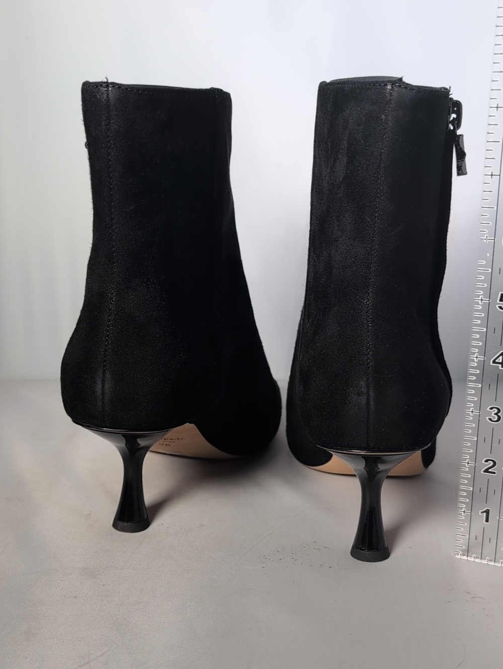 Kate Spade Black Suede Adele Ankle Bootie Size 9B - Picture 3 of 14